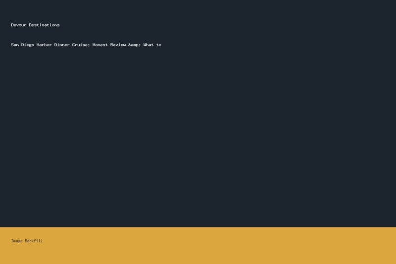 San Diego Harbor Dinner Cruise: Honest Review & What to — Devour Destinations