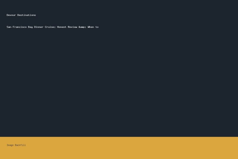 San Francisco Bay Dinner Cruise: Honest Review & When to — Devour Destinations